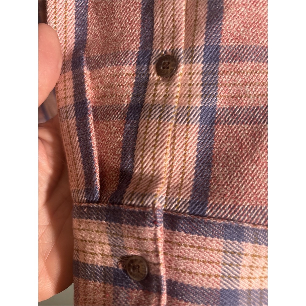 TOAD & CO - NEW w TAG - Womens S Pullover 1/4 Zip BODIE‎ Flannel Shirt Pink - Picture 7 of 14